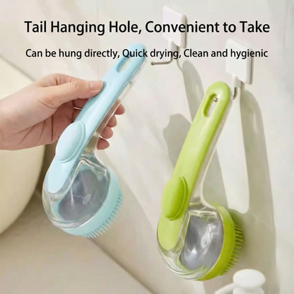Shampoo Dispensing Pet Bath Brush – Silicone Massage & Deep Clean
