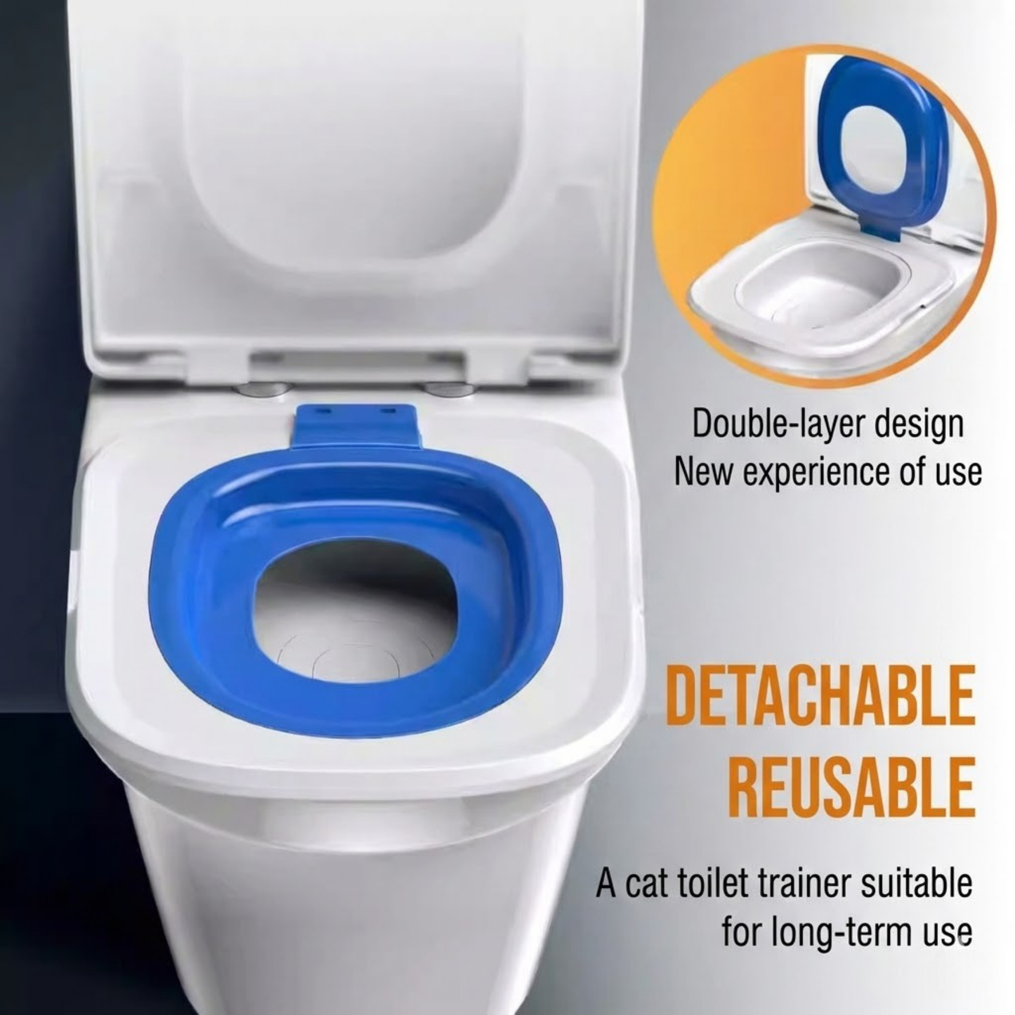 Cat Toilet Training Kit (Detachable & Reusable)