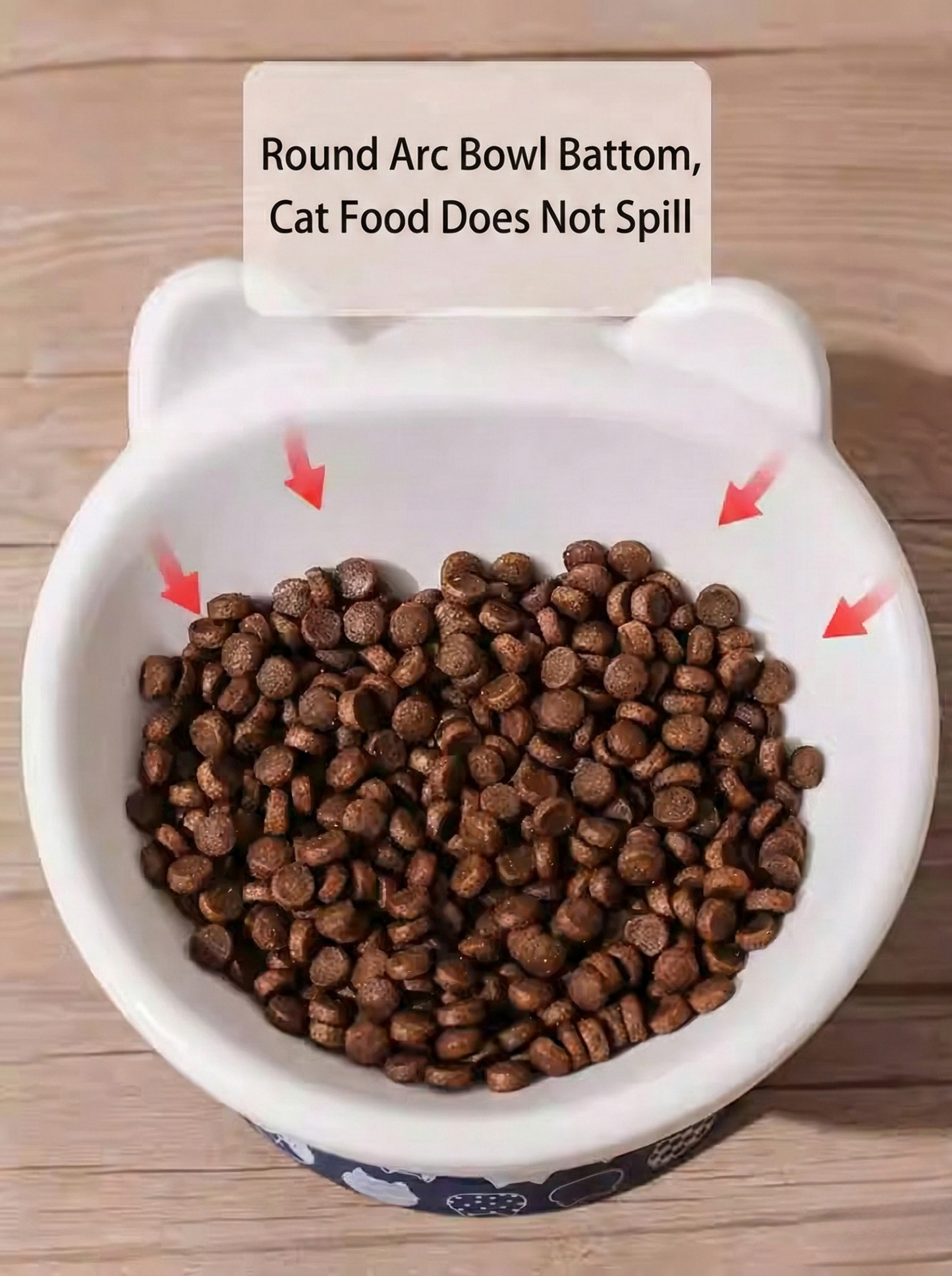 Japanese Style Elevated Ceramic Cat Bowl (Anti-Spill)